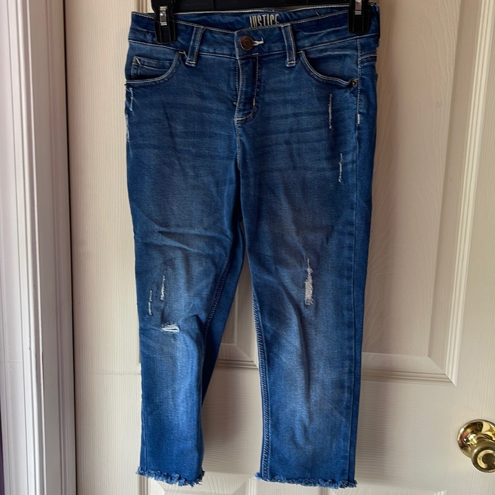 Justice girls skinny jeans size 12
